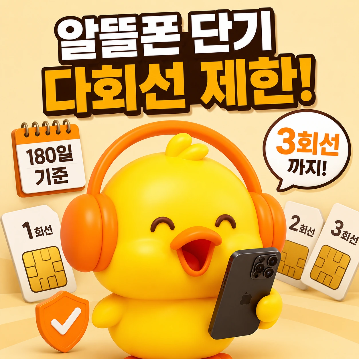 알뜰폰 단기 다회선 제한 기준 - 180일 이내 내국인 3회선 외국인 2회선 법인 4회선