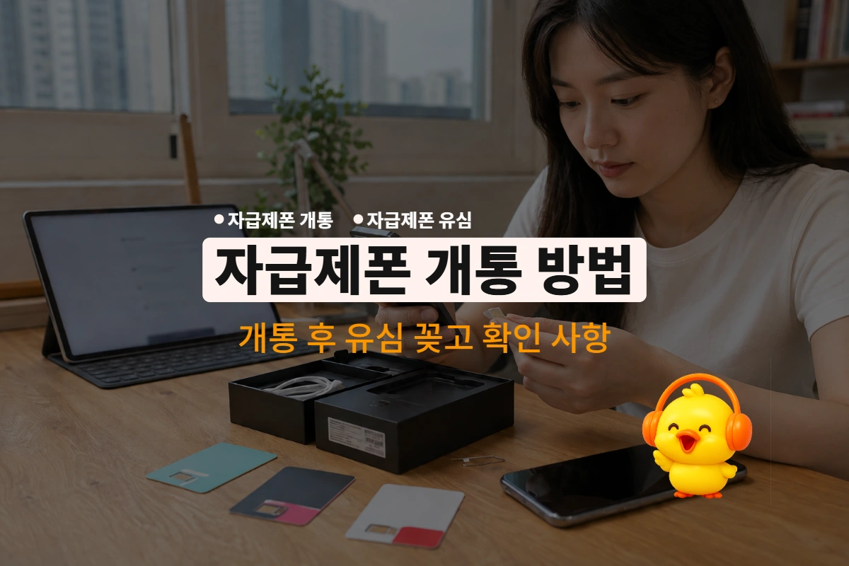 자급제폰 개통 전 확인할 출시연도, 도난이력, 컨트리락 3가지 조건과 유심선택 및 개통절차.